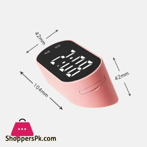 Electronic Digital Clock LED Alarm Clock Date Temperature Display Timing Countdown Stopwatch Student Snooze Clock 1224H Candy Color