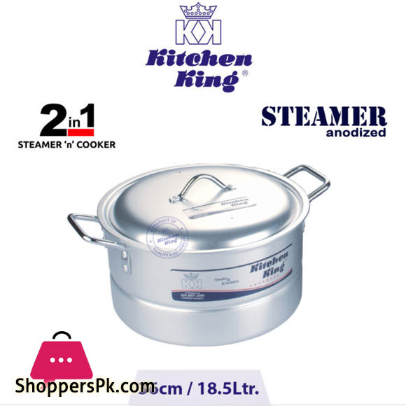 Kitchen King 2 in 1 Steamer ‘n’ Cooker 36cm