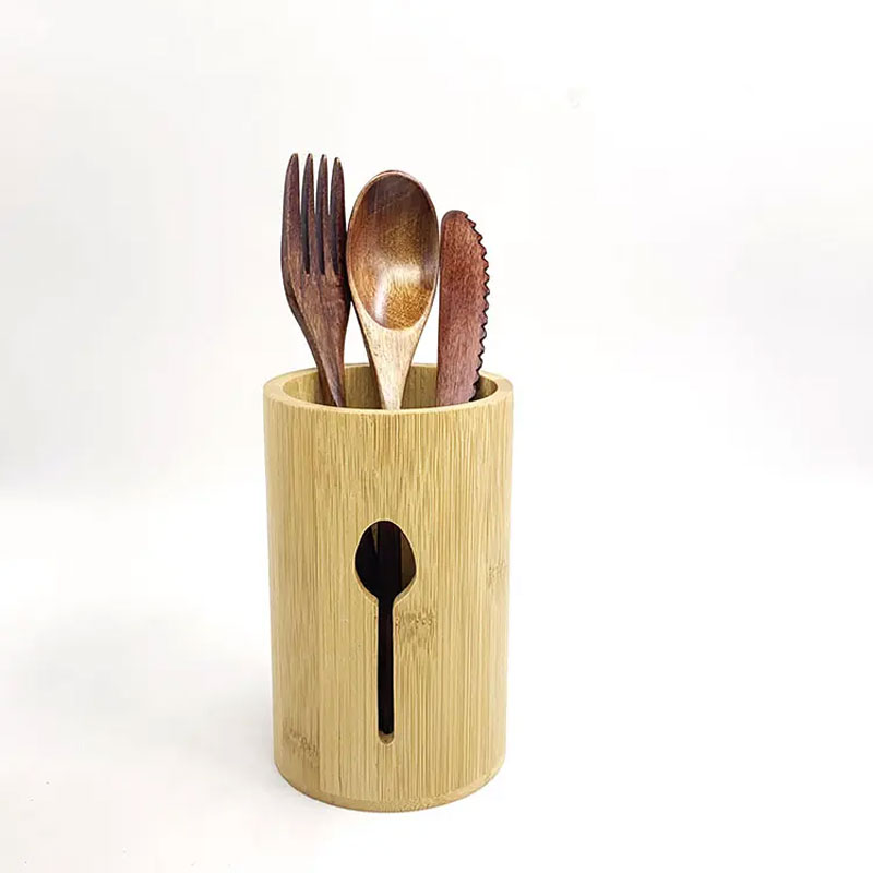 Bamboo Caddy Kitchen Cutlery Holder Organizer For Spoons Knives And Forks 4 Bamboo Caddy Kitchen Cutlery Holder Organizer For Spoons Knives And Forks