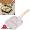 Egg Frying Pan Aluminum Omelette Pan PFOA Free Frying Pan Antiburn Ring with Multi Section