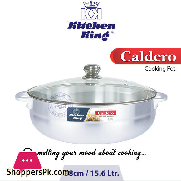 Kitchen King Caldero Pot Glass Lid 38cm