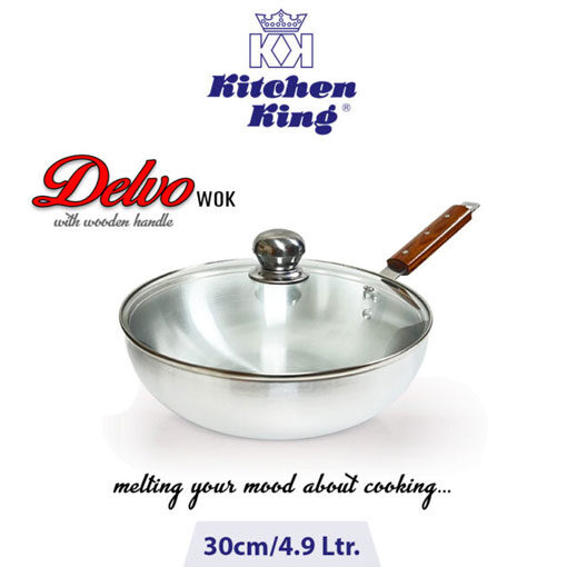 Kitchen King Delvo Wok Glass Lid 30cm