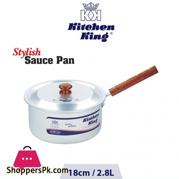 Kitchen King Tempo Stylish Sauce Pan with Lid 18cm 2.8Ltr