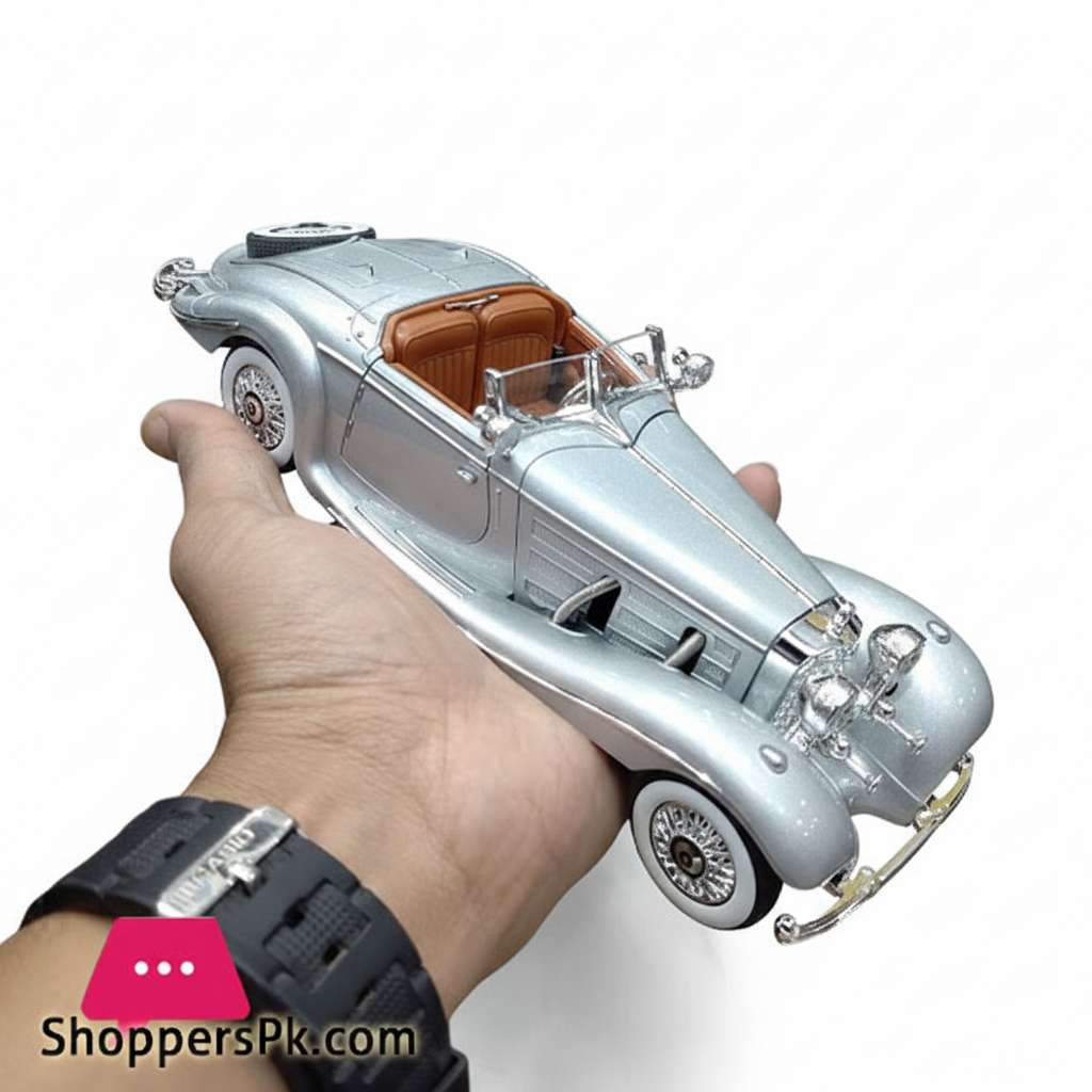 1:24 Mercedes-Benz 500K Classic Car Diecast Vintage Retro Classic Alloy Car Model
