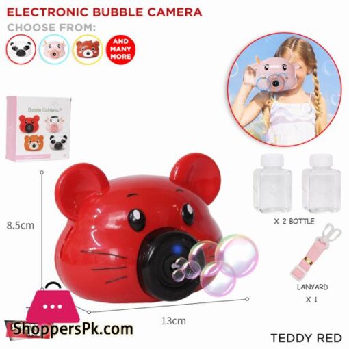 Bubble Camera For Kids Bubble Machine Blower Wands Automatic Bubble Cow Bear Panda Teddy Shape Bubble Blower Camera Machine With Lights and Music Portable Bubble Maker For Girls Boys Makes 100 Bubbles Per Minute Portable Outdoor Indoor Toys