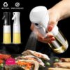 200ml300ml Plastic Oil Spray Bottle Outdoor Barbecue Olive Oil Sprayer Kitchen Oil Container with Spray Nozzle Oil Sauce Dispenser