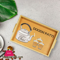 Doodh Patti Kettle Design Tray 8 x 14.5 Inch