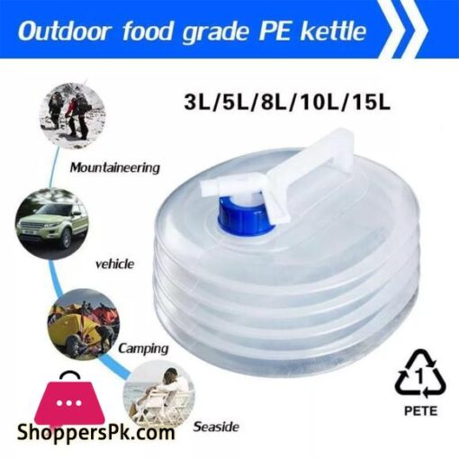 HOT51015L Collapsible Water Container Outdoor Hiking Fishing Foldable Water Bag Camping Water Tank Bucket