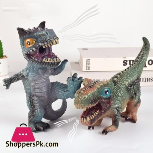 Dinosaur Toys For Kids Simulation Dinosaur Soft Rubber Animal Model Toy With Sound For Boys Girls Gifts