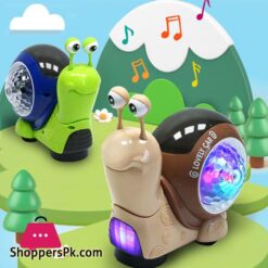 Electric Snail Toy Universal Shaking Head Snail With Music Light Projection Interaction Toys For Boys Girls Gifts