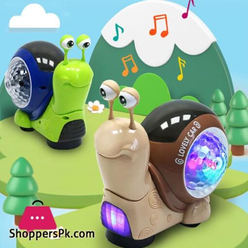 Electric Snail Toy Universal Shaking Head Snail With Music Light Projection Interaction Toys For Boys Girls Gifts