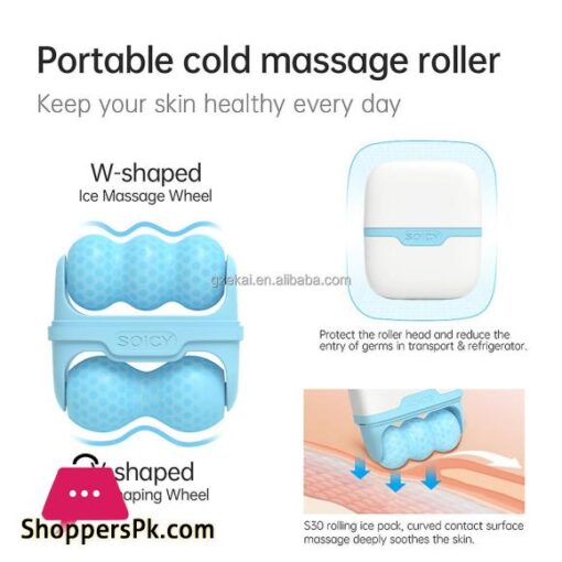 Ice Roller for Face Eye Puffiness Relief Ice Face Roller Facial Icing Rolling Mould Moisturizing Reusable Massager for Home Skin Ice Roller