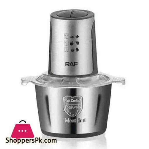 RAF Food Processor Meat Grinder Meat Chopper 2 L Capacity 1000W Powerful Motor Stainless steel