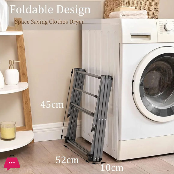 SPK Expandable Clothes Drying Rack Foldable Laundry Drying Rack 3-Tier Collapsible Clothing Dryer Adjustable Towel Rack for Air Drying Clothing