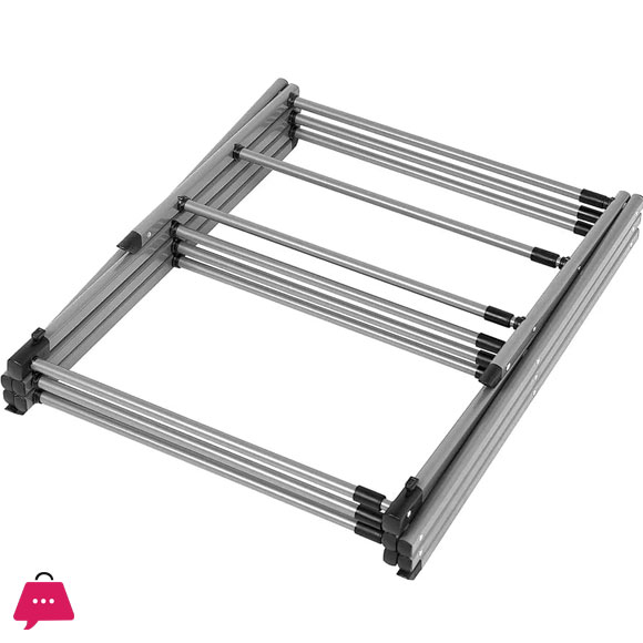 SPK Expandable Clothes Drying Rack Foldable Laundry Drying Rack 3-Tier Collapsible Clothing Dryer Adjustable Towel Rack for Air Drying Clothing