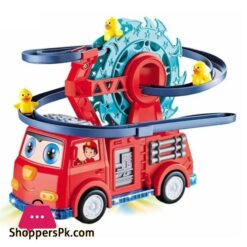 TOYS Kids Fire Rail Car Duck with Swivel Slide Toy with Music Lights Electric Car for Kids