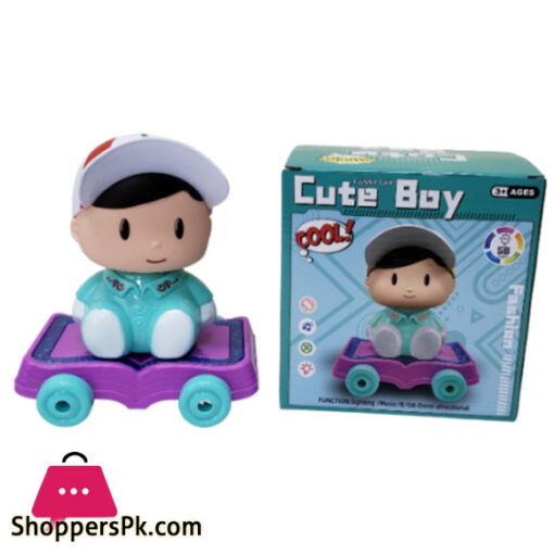 Battery Operated Cute Boy With Light & Music