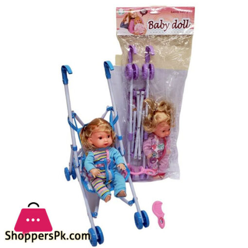 Doll Set With Stroller 11 Inch