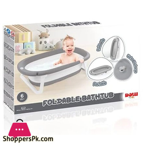 Dolu Full Collapsible Folding Baby Bathtub with Water Stopper - 7256