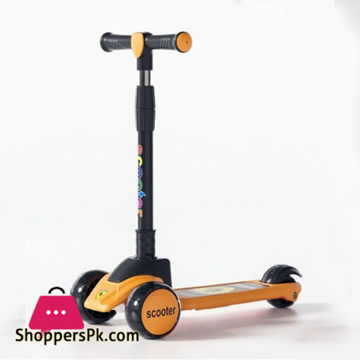 Ferrari Foldable Led Twist Scooty - Kids Scooter