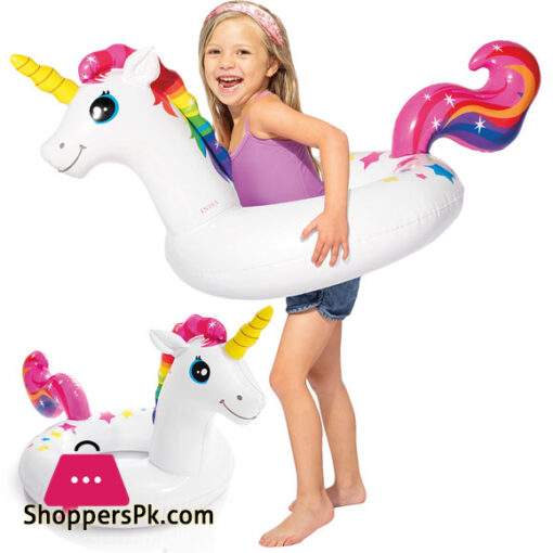 INTEX Beach Ring Inflatable Swimming Ring Unicorn 59221