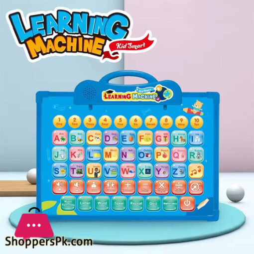 Kids Tablet Learning Pad Toddler Tablet with ABC Word Song Music Number Electronic Interactive Toy for Educational Preschool