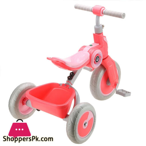 Kids Tricycle Portable Baby Stroller 3 Wheel Bicycle Children Bike with Music Speaker for 2-6 Years Kids