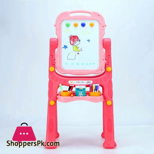 Magnetic Double Sided Drawing Board Kids Art Easel Standing Children Graffiti Writing Tablet