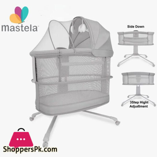 MASTELA DREAM STARLIGHT BEDSIDE BASSINET BABY SWING 0M+