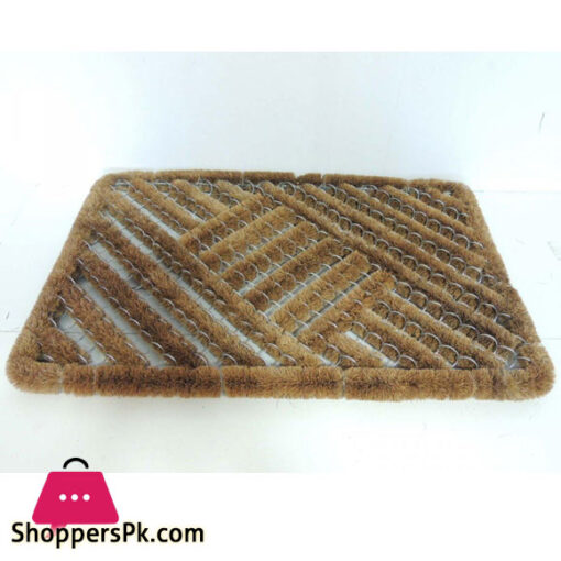 Shoe Scraper Mat Brown Door Mat 39 x 59 cm