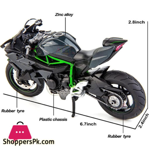1:12 Kawasaki Ninja H2R Pull Back Motorcycle Die Cast Model Motorcycle