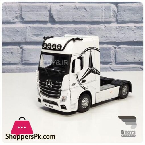 124 diecast Mercedes Benz actors truck trailer alloy model