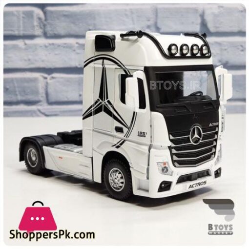 124 diecast Mercedes Benz actors truck trailer alloy model