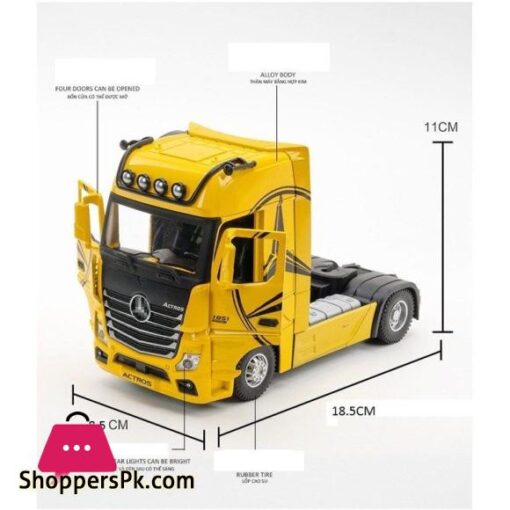 124 diecast Mercedes Benz actors truck trailer alloy model