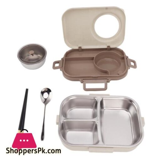 Lunch Box Brown & Cream 1300ml: