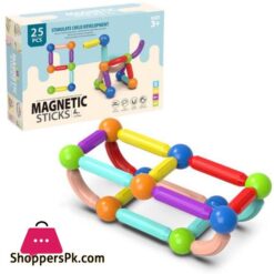 25 Pieces DIY Balls and Rods Magnetic Building Sticks Blocks