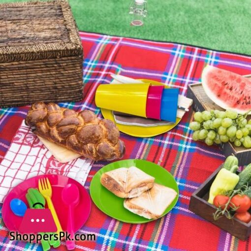 Best Quality 37 Pieces Saga Picnic Set 6 Person Dinner Utensil Set