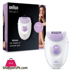 Braun Silk Epil 3 Legs Arms Epilator 3170 WhitePurple