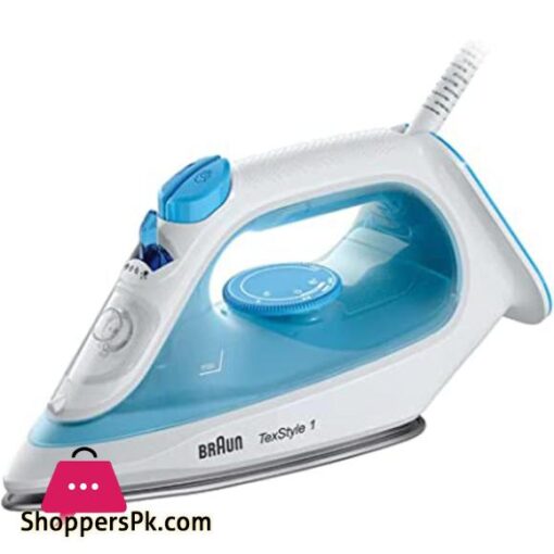 Braun TeXStyle 1 Steam Iron Si 1050 2000 Watts 50 Energy Saving BlueWhite International Warranty