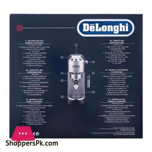 DeLonghi Dedica Style Espresso Cappuccino Coffee Maker EC 685