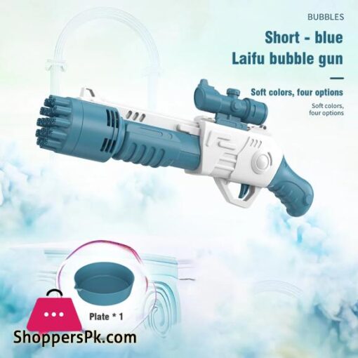 Electric Bubble Gun For Kids 19 hole Electric Rifle Bubble Gun Toy Comes With Bubble Liquid High Quality Product Easy to Handle Hand Compact Size For Kids Massive Bubble Machine Automatic Bubble Maker Outdoor Fun For Summer Birthday or wedding Party Toys