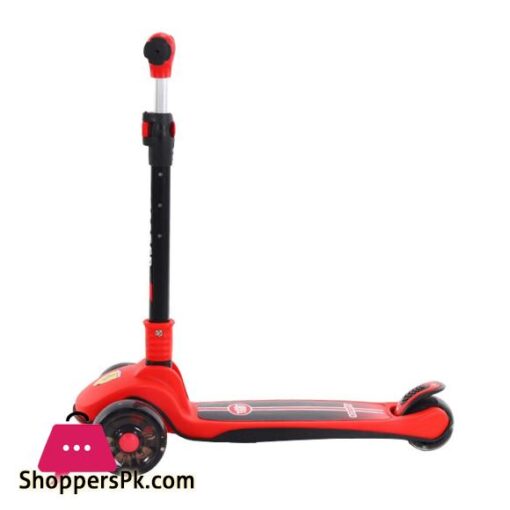 Ferrari Scooty For Kids 3 Wheel Foldable Adjustable Scooter With LED Lights Ferrari Kickboard Heavy Duty For 3to12 Years Kids