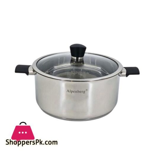 HP70 30cm9Ltr SS Pot With G Lid 4c