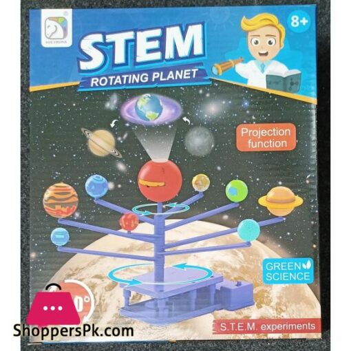 Urban Vendors Kids 360 Solar System Rotating Planets Projections Galaxy Astronomy Science Exploration Planetarium Set for School Kids DIY Teaching Aid