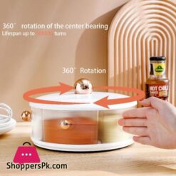 Kitchen Multifunctional Spice Dispenser 360 Rotating Large Capacity Spice Seasoning Box