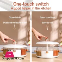 Kitchen Multifunctional Spice Dispenser 360 Rotating Large Capacity Spice Seasoning Box