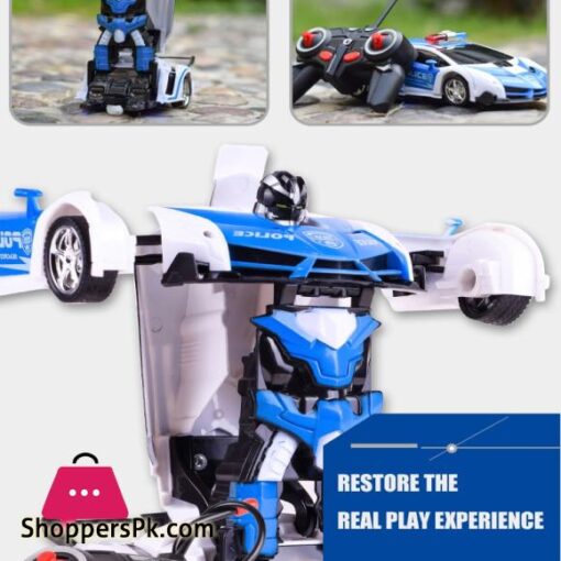 Footprint New 2 In 1 RC Car Toy Transformation Robots Car Driving Vehicle Sports Cars Models Remote Control Car RC Toy Gift For Boys Toy