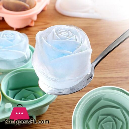 Thanstar Summer Silicone Ice Cube Molds Rose Flower Shape Ice Cream Tray Cocktails Reusable Icemaker Kitchen Accessories