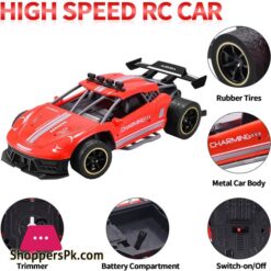 Speed Spray Racing RC Cars 24 Ghz High Speed 114 Remote Control Drift Racing Cars Electric Fast Race Sports Car Racing Electric Vehicles Toy RC Racing Alloy Rechargeable Toy Cars For Kids