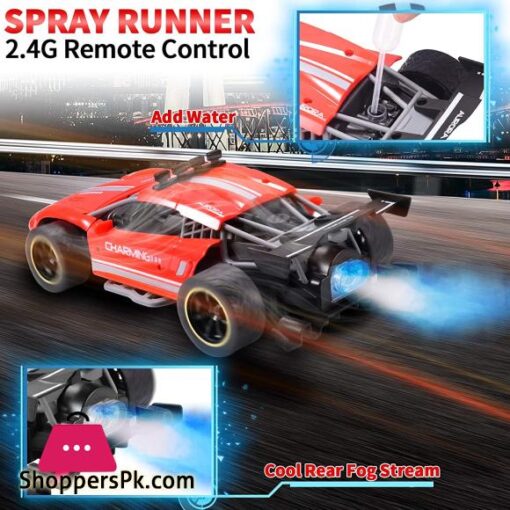 Speed Spray Racing RC Cars 24 Ghz High Speed 114 Remote Control Drift Racing Cars Electric Fast Race Sports Car Racing Electric Vehicles Toy RC Racing Alloy Rechargeable Toy Cars For Kids